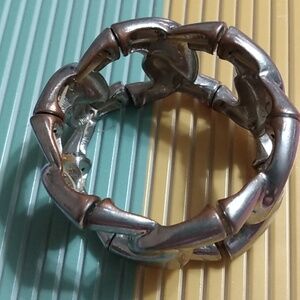 Chunky Silver Stretch Bracelet